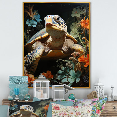 «Turtle Tranquility In The Ocean I», reproduction d'art sur toile