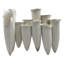 Vase en céramique fabriqué à la main en grappe de tulipes blanches - centre de table en porcelaine sculpturale moderne par Dounia