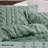 Bedsure Tufted Boho King Comforter Set – 3-Piece Green Shabby Bedding，Farmhouse Jacquard Bed Set with Embroidery, All-Season Softness for Cozy Bedrooms & Boho-Chic Gifts-105490882-105490890