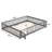 full Size Floor Bed with Door,Solid Wood Platform Bed Frame with Fence,Suitable for children,Pine Wood,Gray-125946054