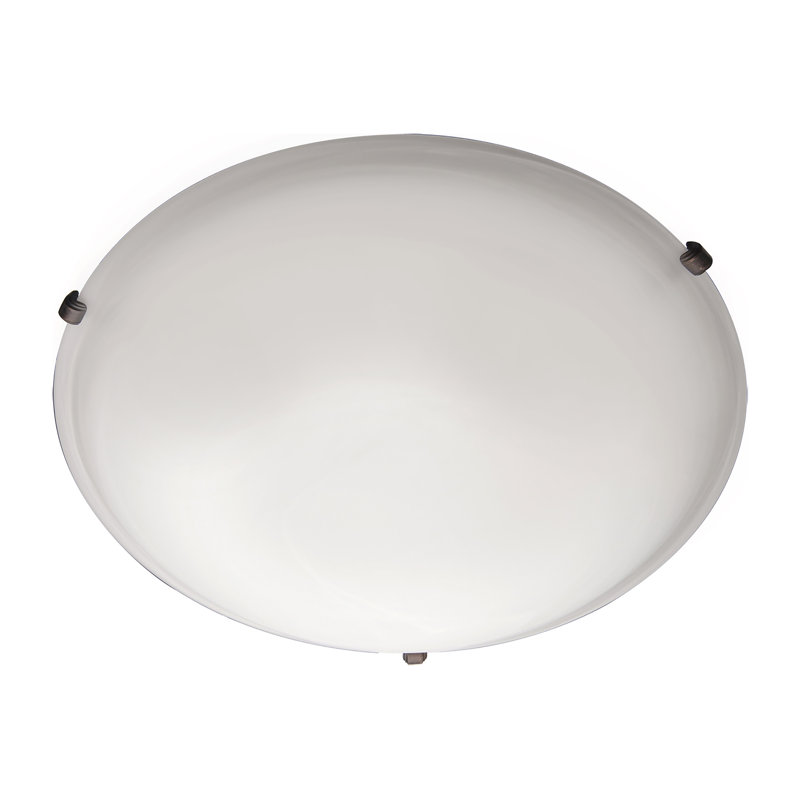 Irinka Glass Flush Mount, Oil Rubbed Bronze