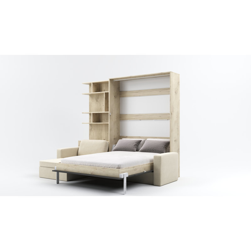 Neidelin Upholstered Bed, Beige/Grey/Cream
