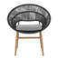 Ensemble de 2 chaises d'extérieur en osier-452419363