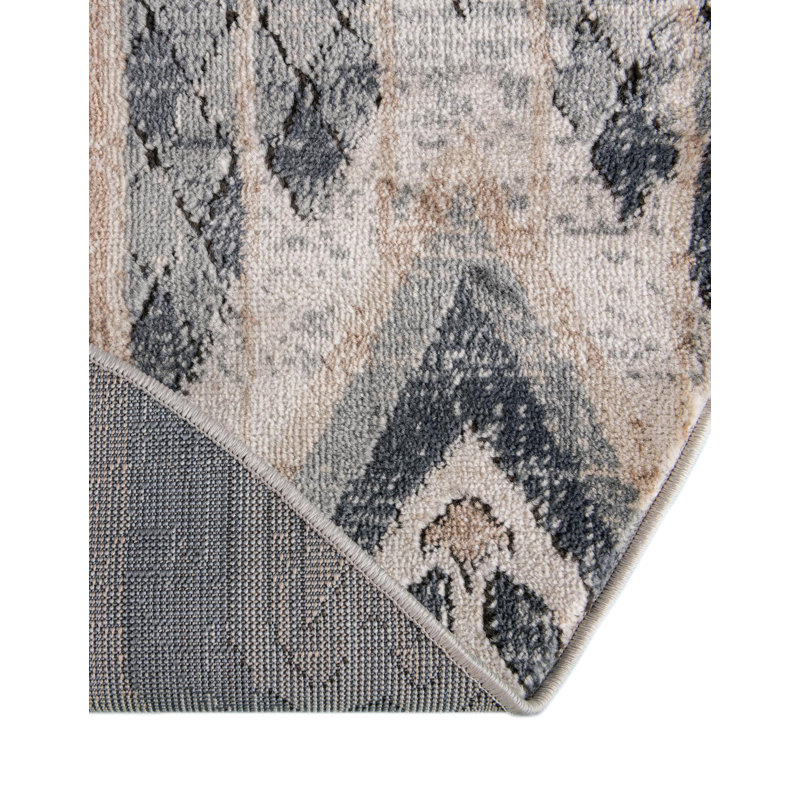 Tapis bleu marine / ivoire Josephus, Rond 13 pi 1 po