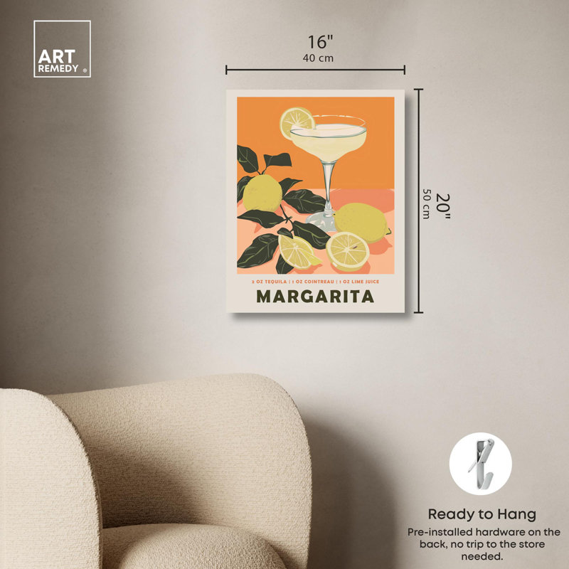 Margarita, H 20 po x l 16 po x P 1,5 po, Toile tendue