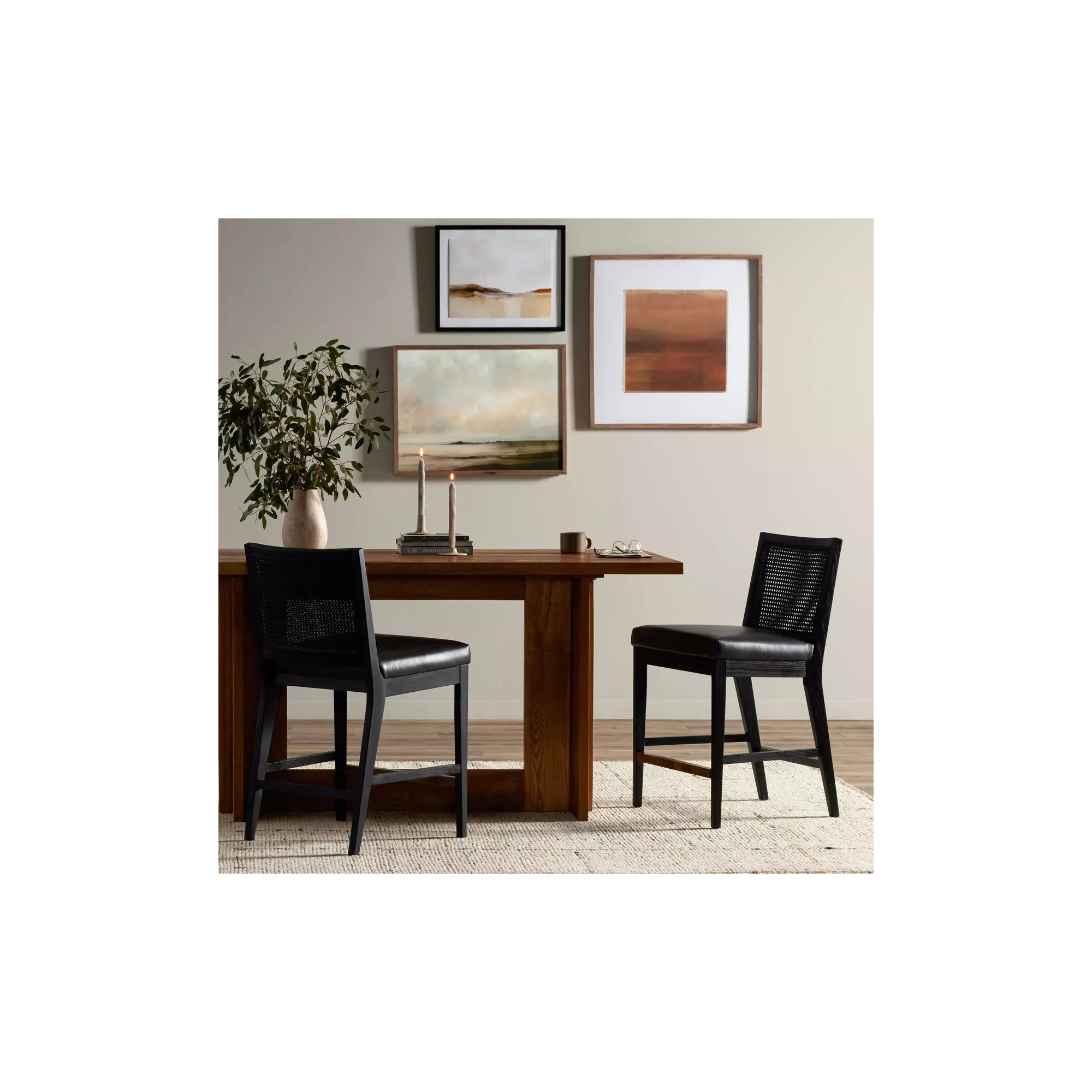 Sergi Cane Stool, Bar Stool (31" Seat Height)