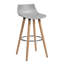 Amethyst Counter Stool with Solid Wood Frame