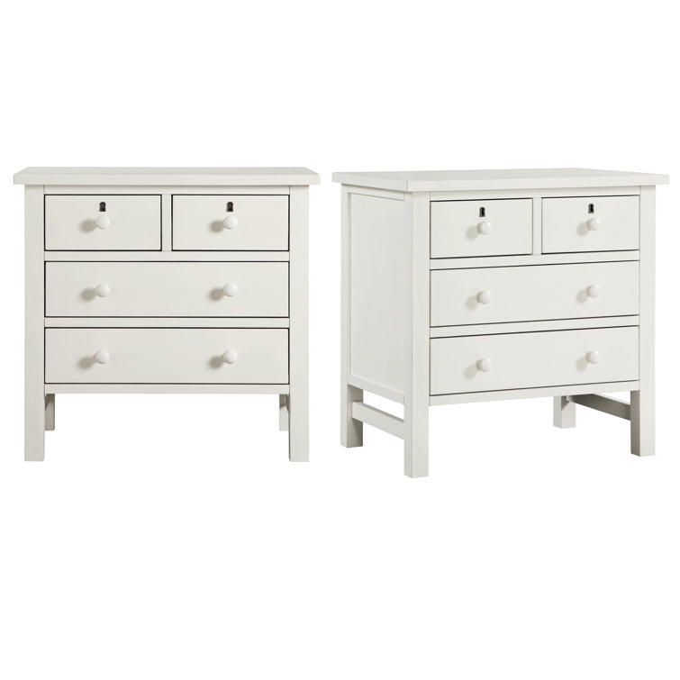 Adelinah 4-drawer Storage Nightstand - Set of 2