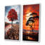«African Tree Orange Sunset Majesty», 2 pièces-98276315-98276322