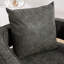 Fauteuil demi-tonneau moderne pivotant avec dossier ouvert-1256792938