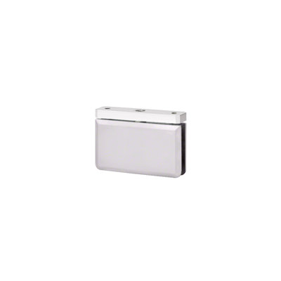 Glass To Curb Mount Beveled Pivot Hinge 3/8" and 1/2" Glass Thickness Bottom Type Satin Finish