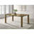 Brown Oak Rectangular Dining Table
