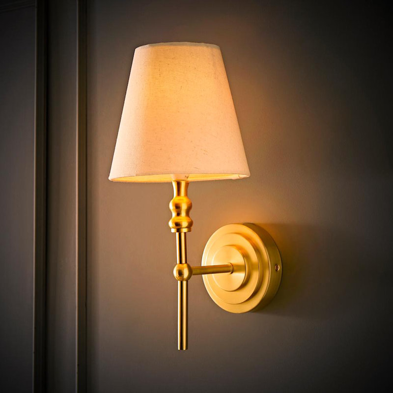 Armed Sconce, Brushed Gold, No, Does Not Apply