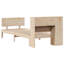 Bookcase Bed Without Mattress Solid Wood Pine-817216185-817216184