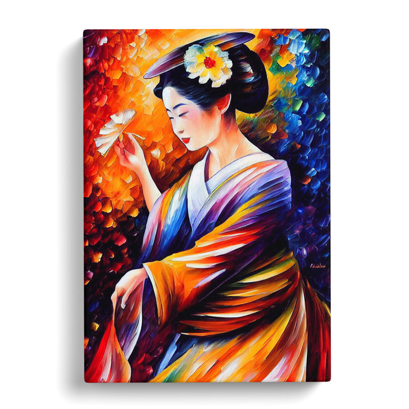 Portrait Of A Geisha No.6 - Wrapped Canvas, 50cm H x 35cm W x 3cm D