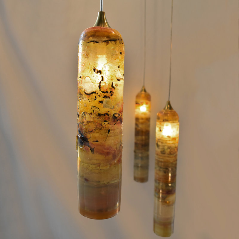 Romantic Candles 25 - Light Pendant, Silver, 144" H x 26" W x 26" D