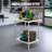 Stainless Steel Work Table with Back Baffle, Adjustable Shelf-731770404