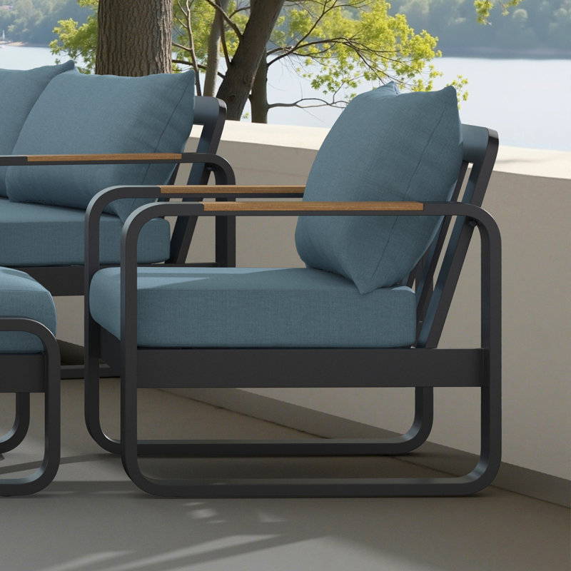 Andes Club Chairs (Set Of 2) - Canvas Denim, Canvas Denim