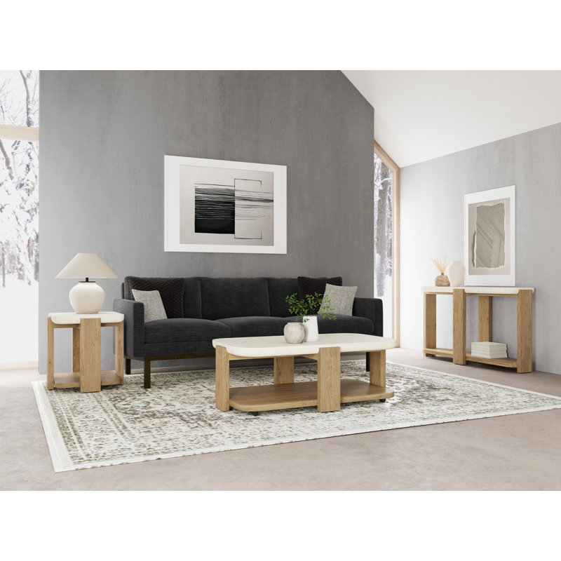 Akash Round End Table, 24" H x 18" W x 18" D