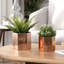 Indoor Handmaded Metal Pot Planter Set