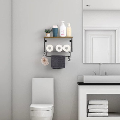 Wood 1 Wall Towel Rack