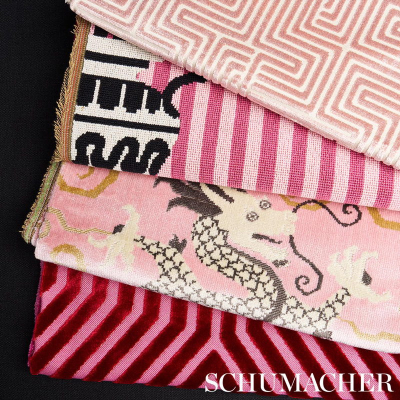 Lisboa Velvet Fabric, Mauve