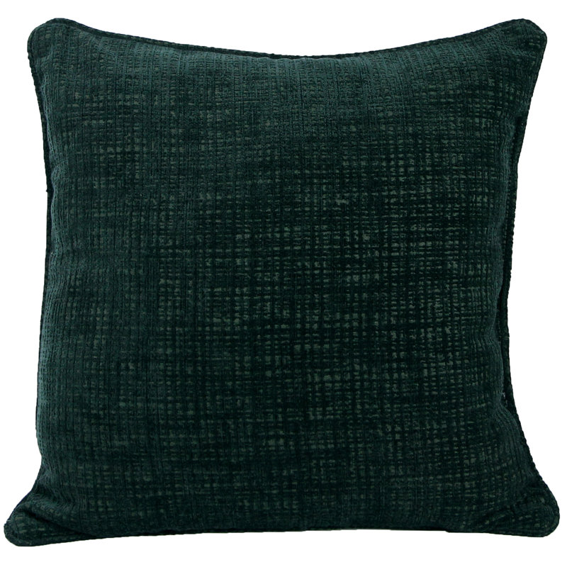18" x 18" Indoor Throw Pillow, Hatched Emerald