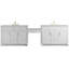 Bellshire 120" W Dual Vanity Set with 24" Make-Up Counter-459925805-459925806-459925842