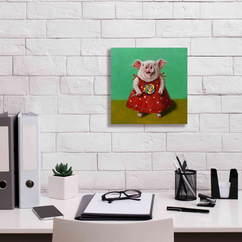 «Sticky» par Lucia Heffernan, reproduction sur toile tendue, H 12 po x l 12 po