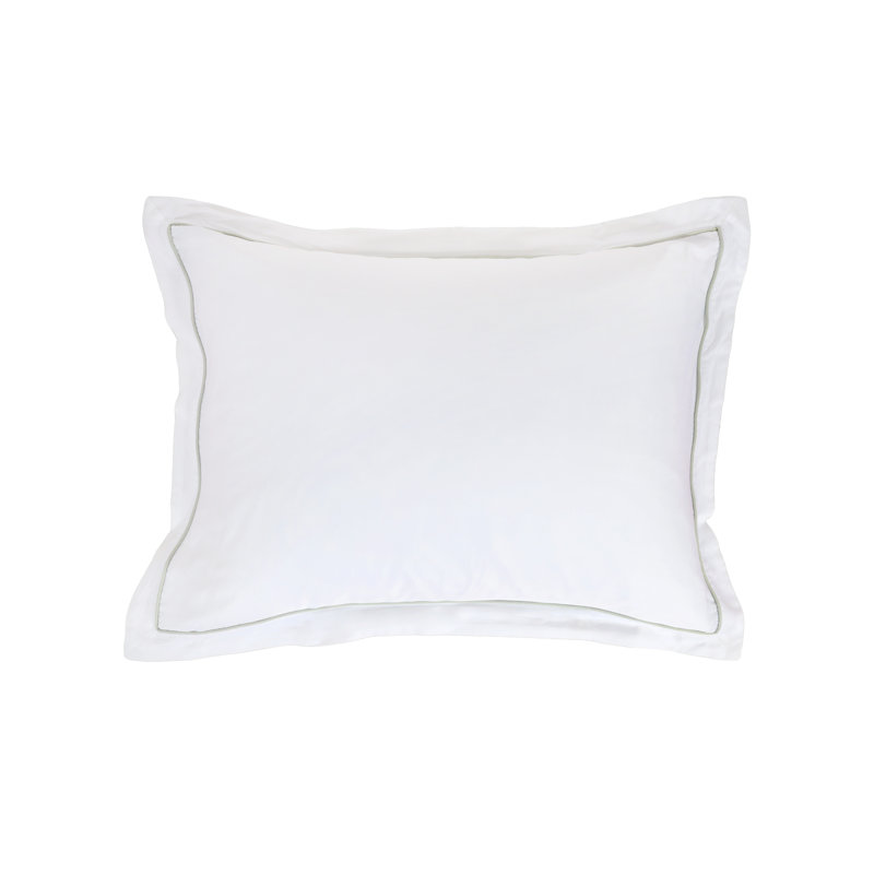 Sheena Duvet Cover, Twin Duvet Cover +  1 Standard Sham, White/Seaglass