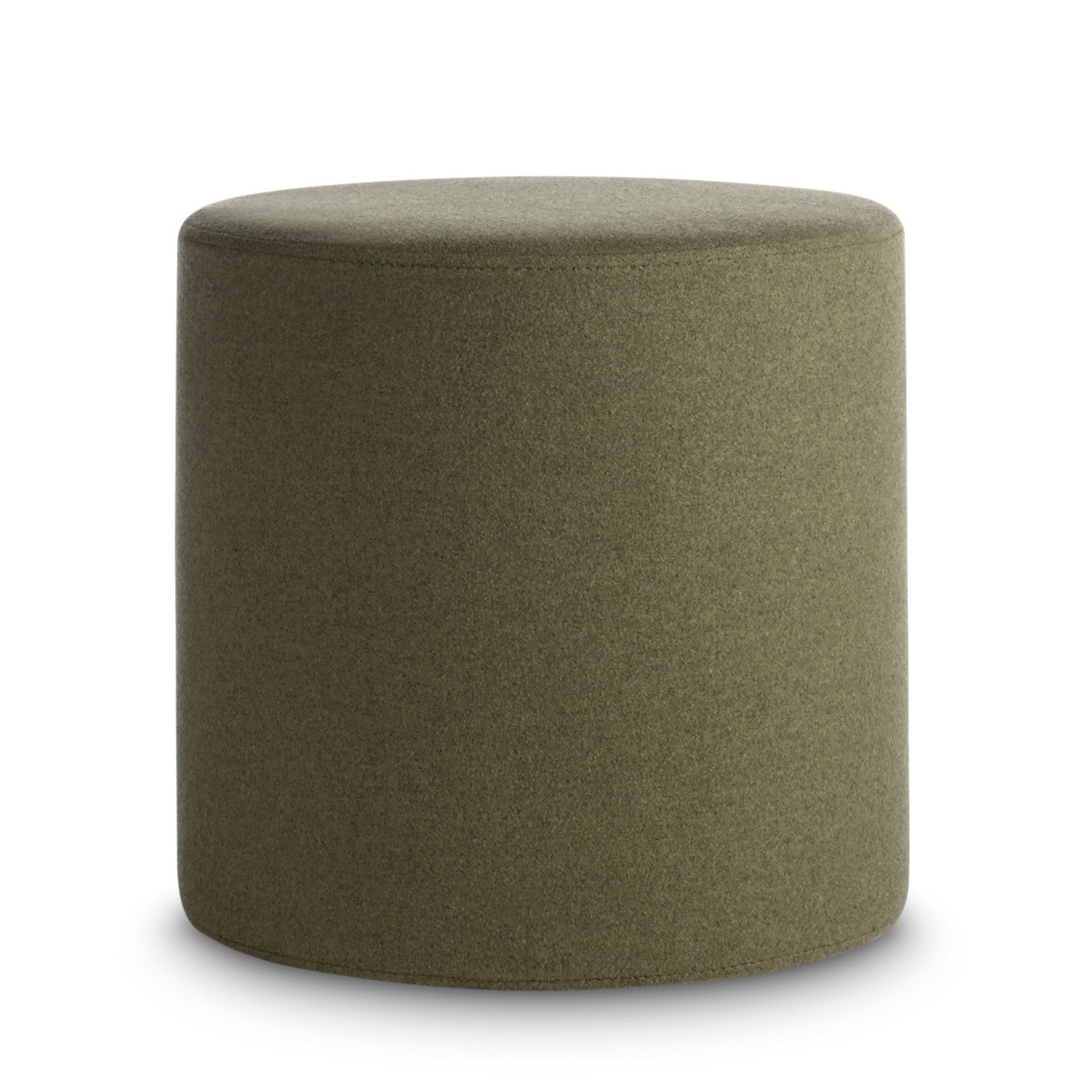 Bumper Upholstered Pouf, Vesper Olive