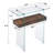 Tempered Glass Console Table with Shelf-1934271996-1905166802