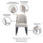 Chaise rembourrée en cuir de hêtre Hillman-565631453
