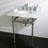 Kingston Brass Templeton 30-Inch Vanity Top with Brass Legs (8-Inch, 3-Hole)-17298305