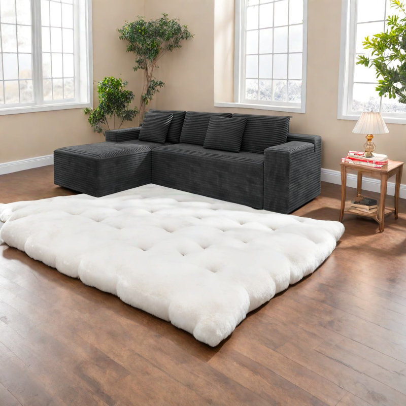 Canapés modulaires confortables en velours côtelé pour la maison