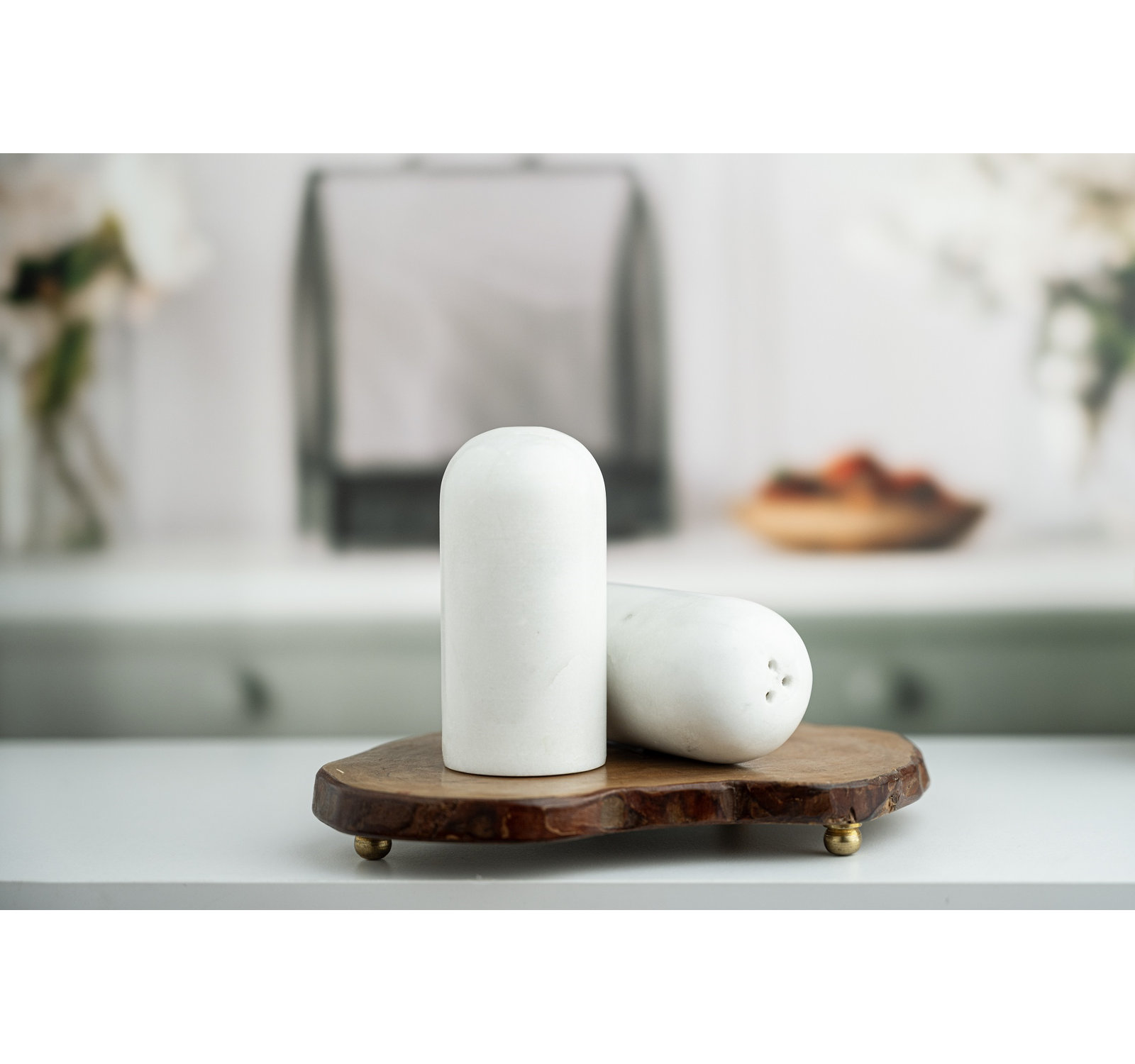 Marble Salt and Pepper Shaker Set