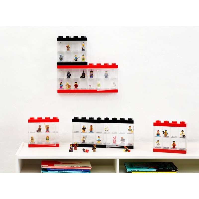LEGO Minifigurine 16, rouge vif, Noir