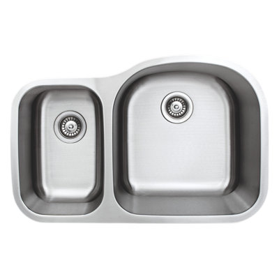 Wells Sinkware Craftsmen Series 20.5'' W Double Bowl Stainless Steel Undermount Kitchen Sink