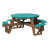 Aruba Blue Top/Antique Mahogany Base selected