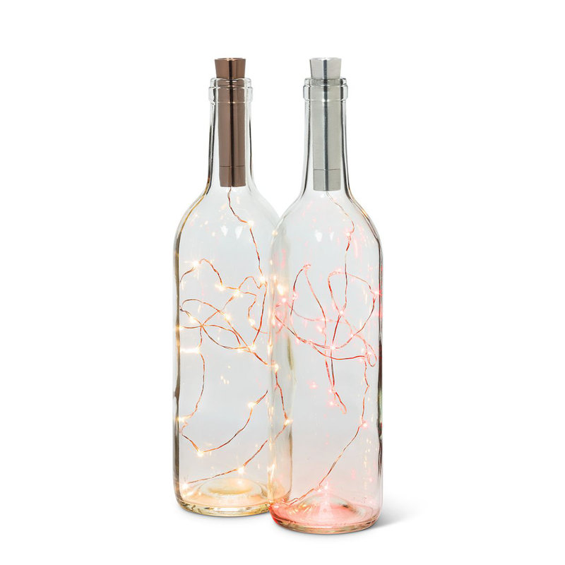 Bouteille de chaîne avec 20 lumières DEL