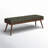 Luca Full-Grain Italian Genuine Leather Bench-530442444