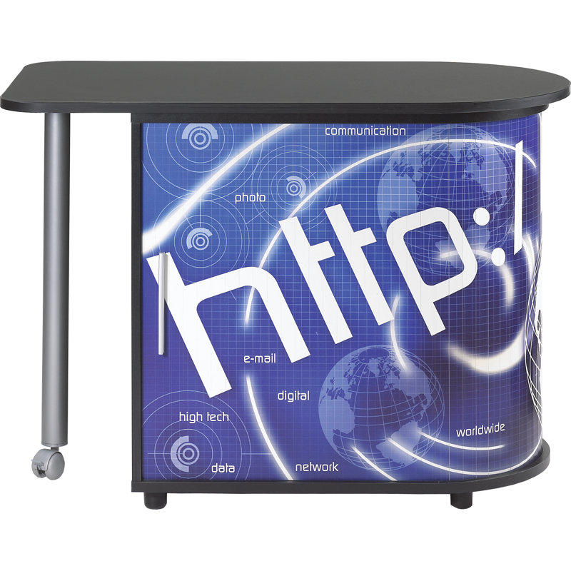 Oval Writing Desk, Black