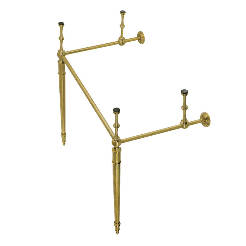 Kingston Brass Edwardian Brass Console Sink Legs, Brushed Brass