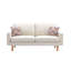 Lin beige et fauteuil avec 2 coussins relaxants - ensemble de coussins confortables de 70 po
