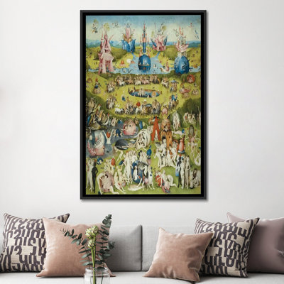 «Panneau central complet du jardin des délices» par Hieronyme Bosch, reproduction d'art sur toile
