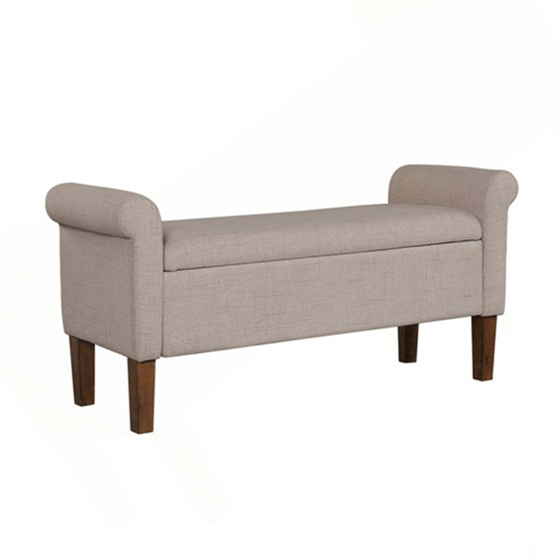 Banc de rangement rembourré