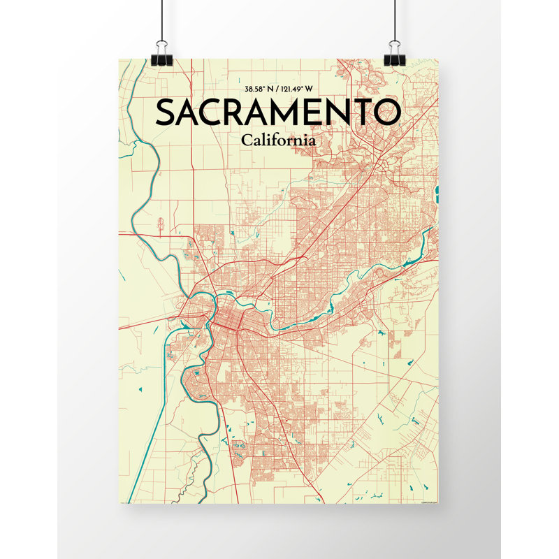 Sacramento - No Frame Print, 70 cm H x 50 cm W x 0.13cm D