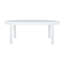 Table basse d'extérieur moderne avec plateau en verre trempé