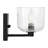 Lochdale Bathroom Bedroom Wall Fixture With Clear Ribbed Shade-112738022-112738021-112738026