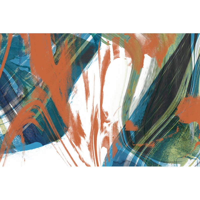 Marbled Abstraction II - Wrapped Canvas Print, 30cm H x 46cm W x 3.8cm D